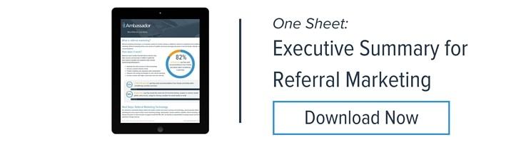 Executive Summary for Referral Marketing 